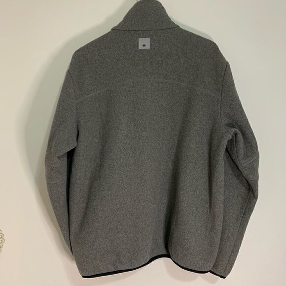 Nautica Competition 1/4 Zip Pullover Gray Fleece Men's Medium - Picture 2 of 6